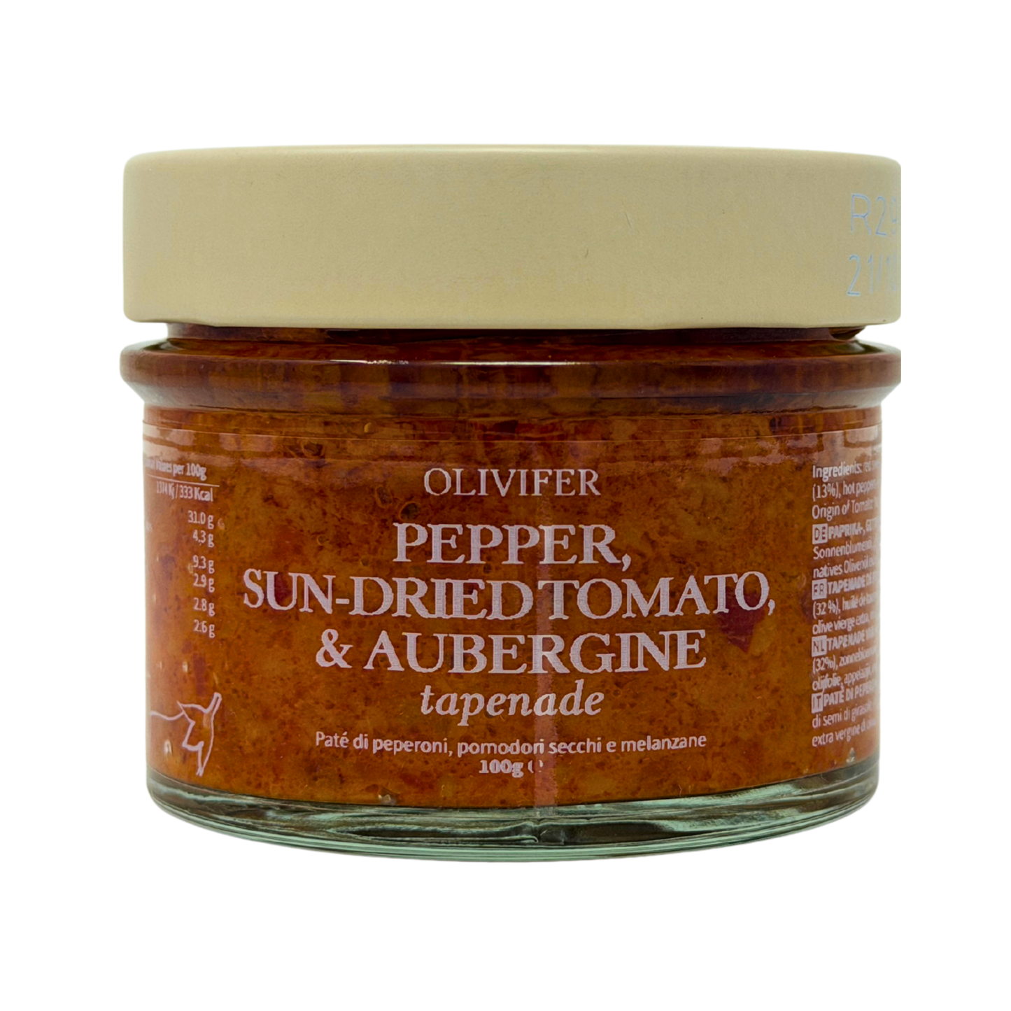 Olivifer Pepper, Sun-dried Tomato, & Aubergine Tapenade 100g
