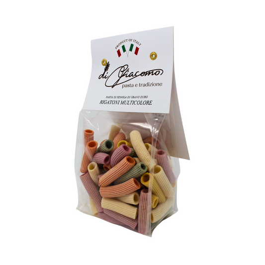 Di Giacomo Rigatoni Multicolore Pasta 250g